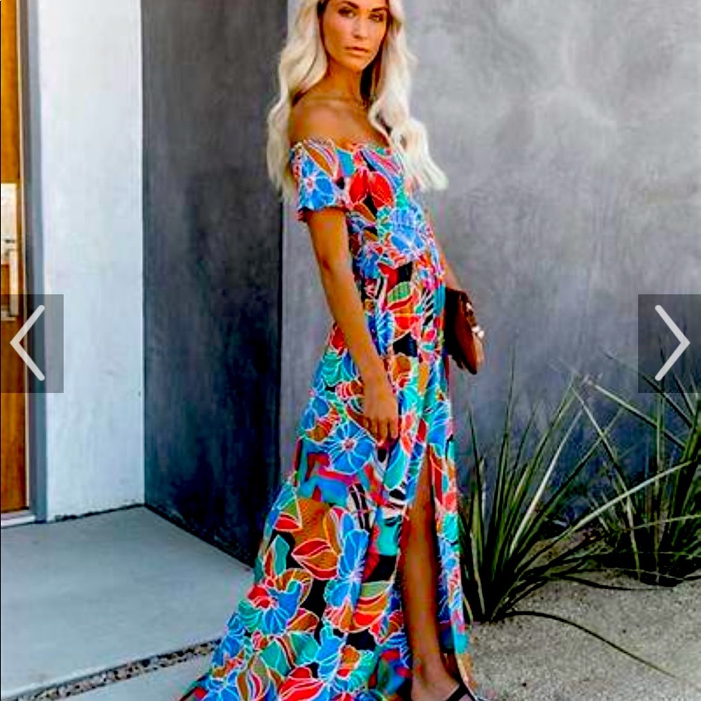Put it in print maxi dress
